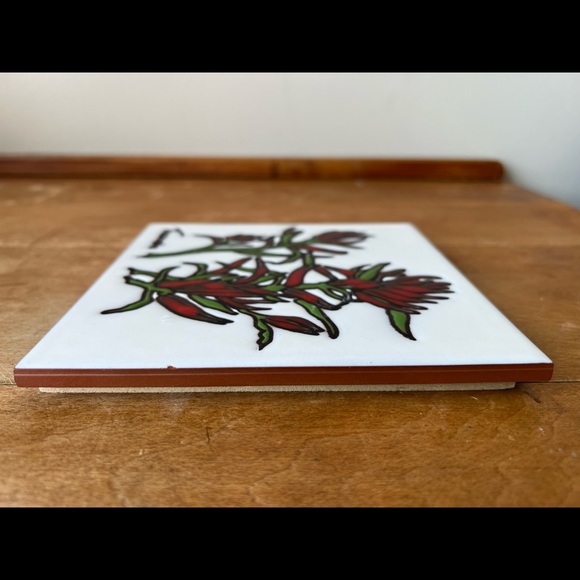 Vintage Teissedre Pepper Plant Trivet - Picture 4 of 4